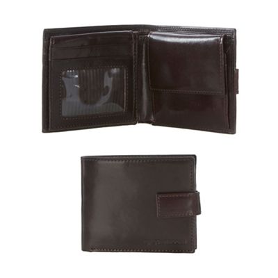 RJR.John Rocha Brown leather tabbed wallet in a gift box